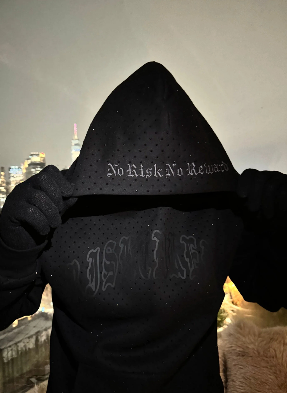 No Risk Rhinestone Hoodie