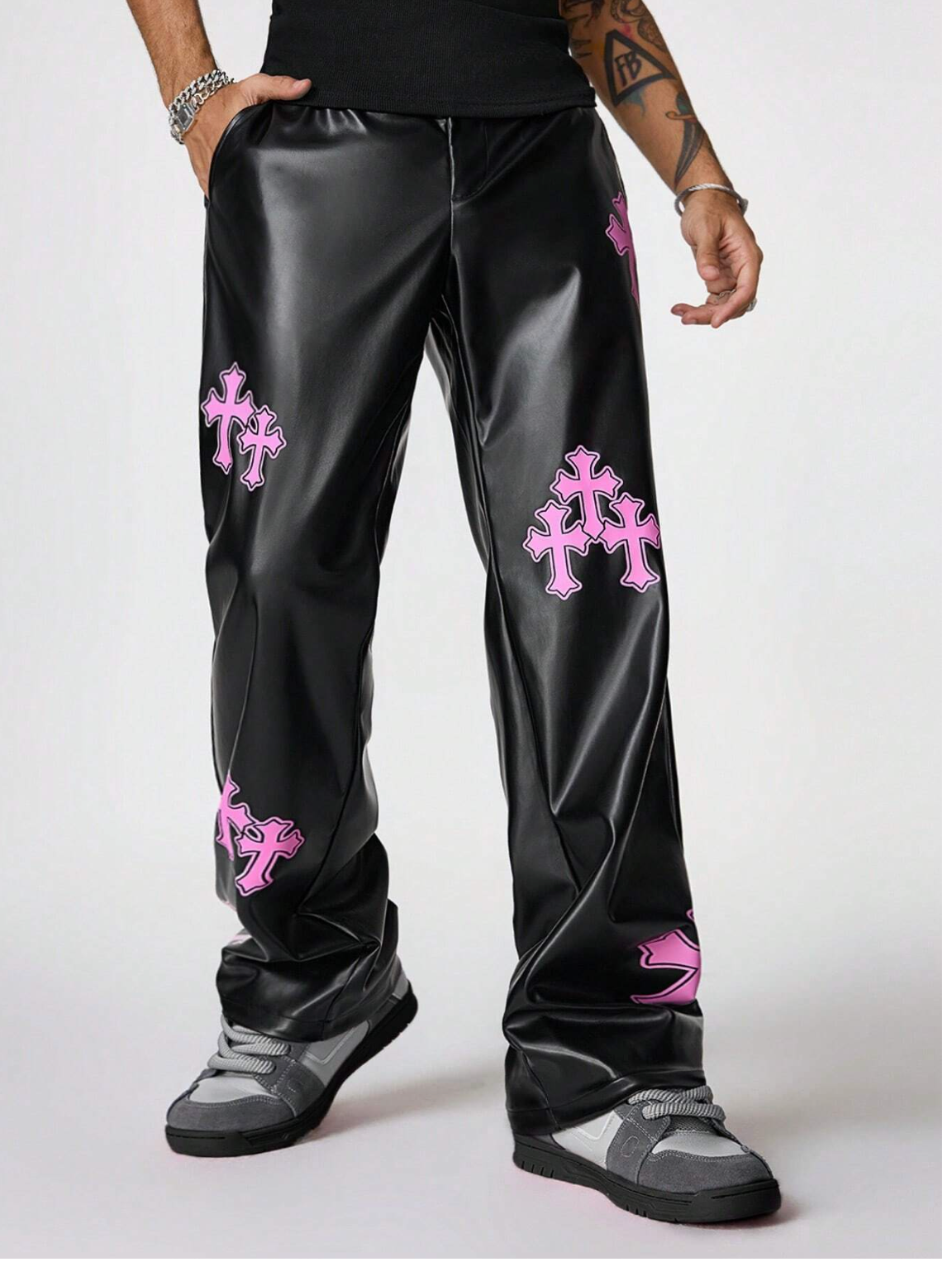 Crucifix Ryder Pants - Special Pink Edition