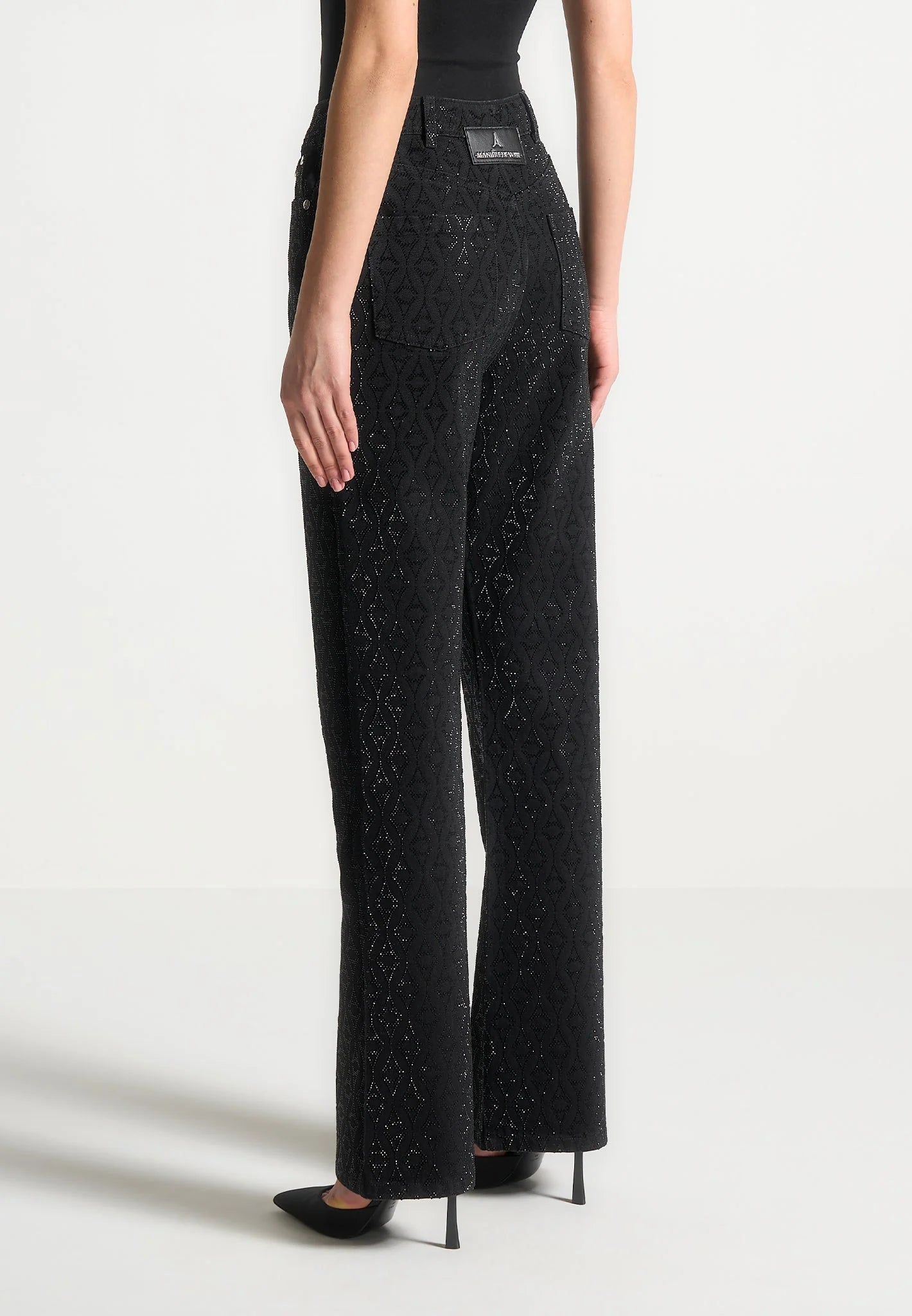 Wide Leg Sparkle Jeans
