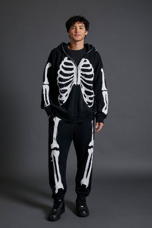 Viral "Bones" Exo-Skeleton Hoodie