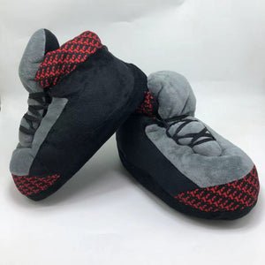 Red & Grey Dior Inspired Novelty Sneaker Slippers